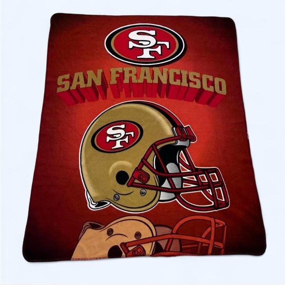 NFL San Francisco 49ers Fleece Throw 47 x 58 Inches - Picture 1 of 7